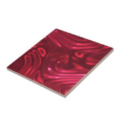Carreau Cerise Crimson Red Swirl (Côté)
