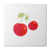 Carreau Cerises d'aquarelle (Devant)