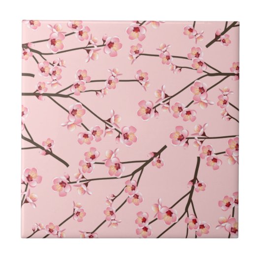 Carreau Cerisier en fleurs (Devant)
