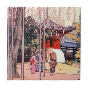 Carreau Cerisier japonais Cool dans l'art de Kawagoe Yoshi