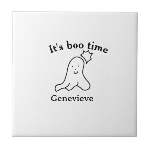 Carreau C'est boo nom heure Halloween date heure fantôme n