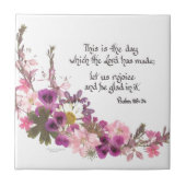 Carreau C'est le jour, 118:24 de psaume (Devant)