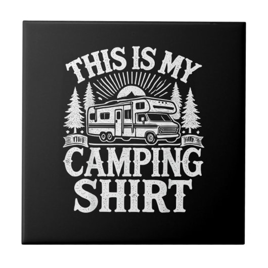 Carreau C'est Mon Camping Drôle Camper (Devant)
