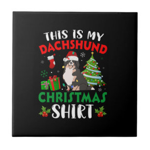 Carreau c'est mon dachshund noël