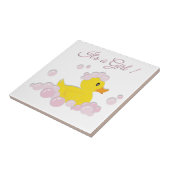 Carreau C'est un Baby shower de bulles roses (Côté)