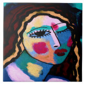 Carreau C'est une longue journée de peinture numérique Abs (Devant)