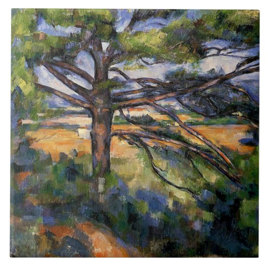 Carreau Cezanne - Gros pins et Terre Rouge, (Devant)