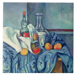 Carreau Cezanne - La bouteille de menthe poivrée