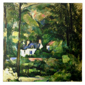 Carreau Cézanne - Maisons dans la verdure, 1881, (Devant)