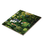 Carreau Cezanne - Maisons dans la verdure-1881 (Côté)