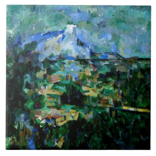 Carreau Cézanne - Mont Sainte-Victoire, célèbre peinture,