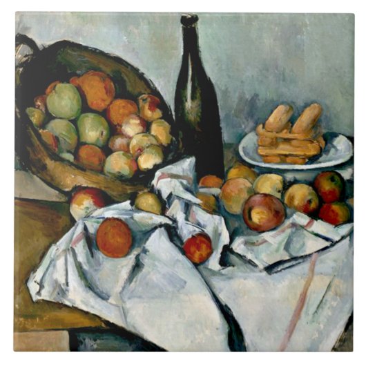 Carreau Cezanne - Panier de pommes (Devant)