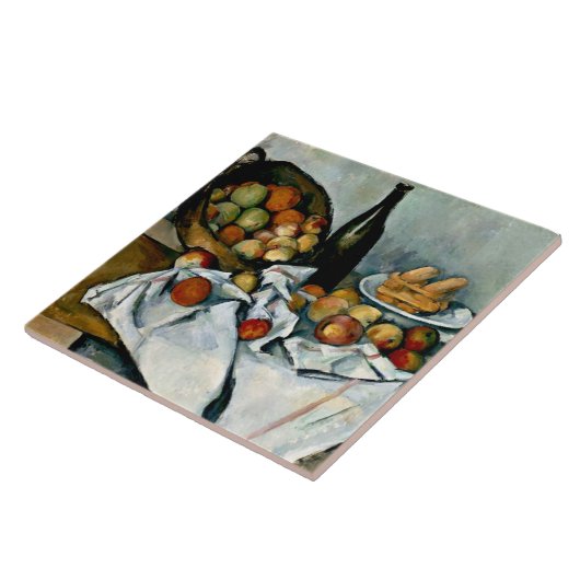 Carreau Cezanne - Panier de pommes (Côté)