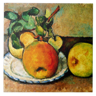 Carreau Cezanne - Vie morte avec pommes et poires,