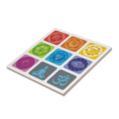 Carreau chakra, ohm, aura, zen, chakras, yoga, yogi, heogi (Côté)