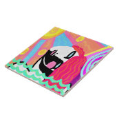 Carreau Chaleur d'été Peinture numérique Abstraite (Côté)