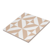 Carreau Chaleureux Beige Géométrique Motif (Côté)