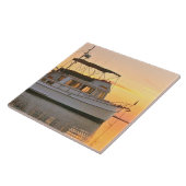 Carreau Chalutier grand classique de banques au coucher du (Côté)