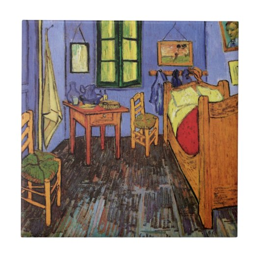 Carreau Chambre de Vincent à Arles par Vincent van Gogh (Devant)