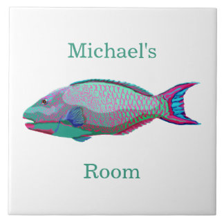 Carreau Chambre d'enfants Poisson Perroquet
