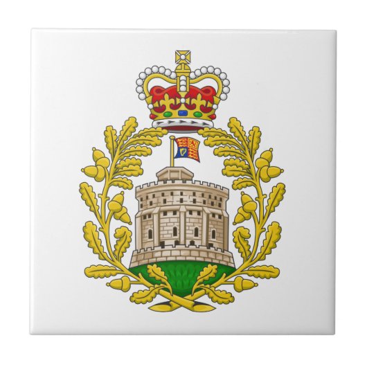 Carreau Chambre du manteau de Windsor des bras royal (Devant)