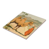 Carreau Chameau de Double-Bosse dans le désert mongol (Côté)