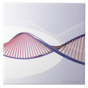 Carreau champ d'ADN 3D