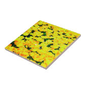 Carreau Champ de tulipe - jaune or (Côté)