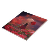 Carreau Champ Rose Imaginaire sous le ciel (Côté)