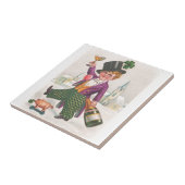 Carreau Champagne vintage Saint-Patrick Trèfle (Côté)