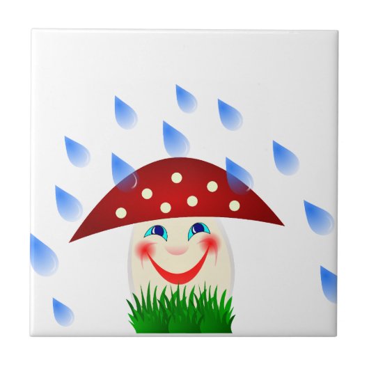 Carreau Champignon souriant (Devant)