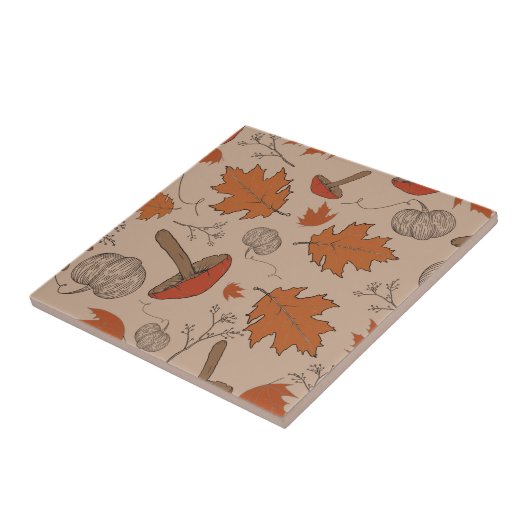 Carreau Champignons d'automne (Côté)