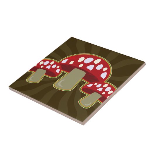 Carreau Champignons ouvriers de champignons (Côté)