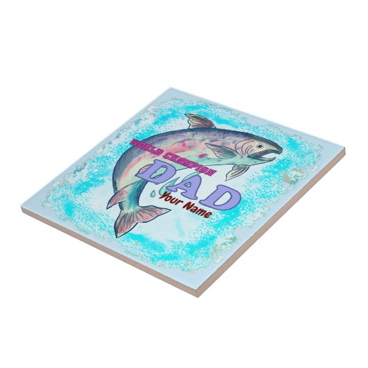 Carreau Champion Pêche papa tuile (Côté)