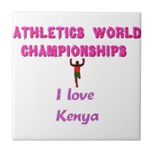 Carreau Championnats du monde d'athlétisme Kenya Runner :