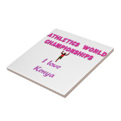 Carreau Championnats du monde d'athlétisme Kenya Runner : (Côté)