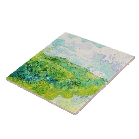 Carreau Champs de blé vert, Van Gogh (Côté)