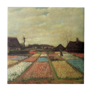 Carreau Champs de bulbes par Vincent van Gogh.
