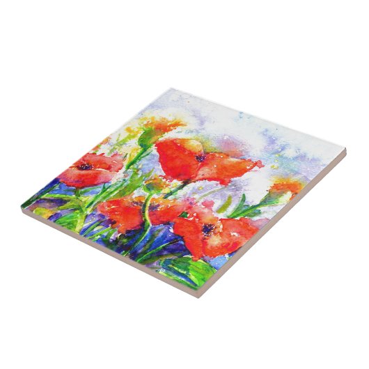 Carreau Champs de pavot (Côté)