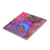 Carreau Champs de tournesol pour toujours - rose (Côté)