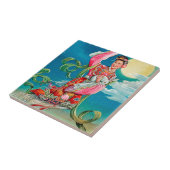 Carreau Chang'e 嫦 娥 Flying to Moon Mid-Autumn Festival (Côté)