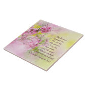 Carreau Chanson de Salomon 2:12 Des fleurs apparaissent su (Côté)