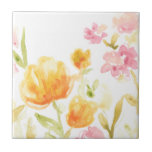 Carreau Chanson florale I<br><div class="desc">Floral Chanson I par Juin Erica Vess</div>