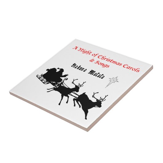 Carreau Chanter le long de Noël - Carols & Festive Joy (Côté)