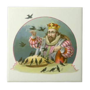 Carreau Chanter une chanson de Sixpence, rime Vintage de N