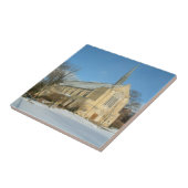 Carreau Chapelle Harbison en hiver au Grove City College (Côté)