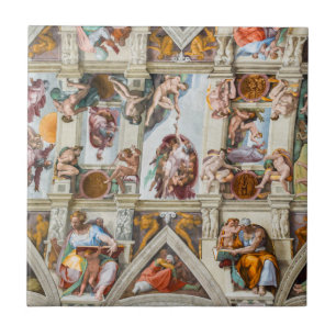 Carreau Chapelle Sixtine Michel-Ange - Vatican, Rome, Ital