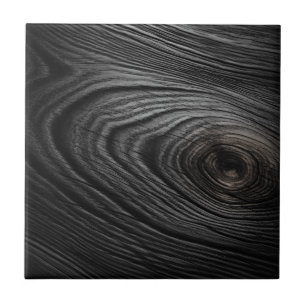 Carreau Charbon Black Wood Grain Texture