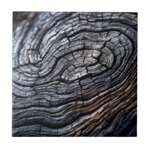 Carreau Charbon Black Wood Grain Texture
