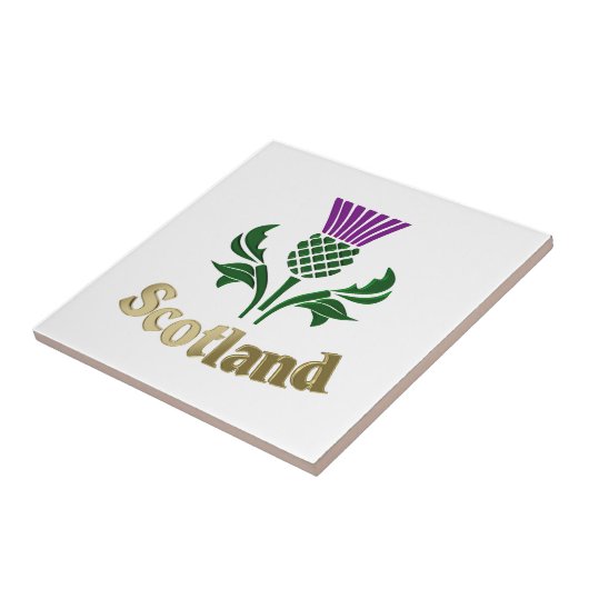 Carreau Chardon d'emblème écossais (Côté)